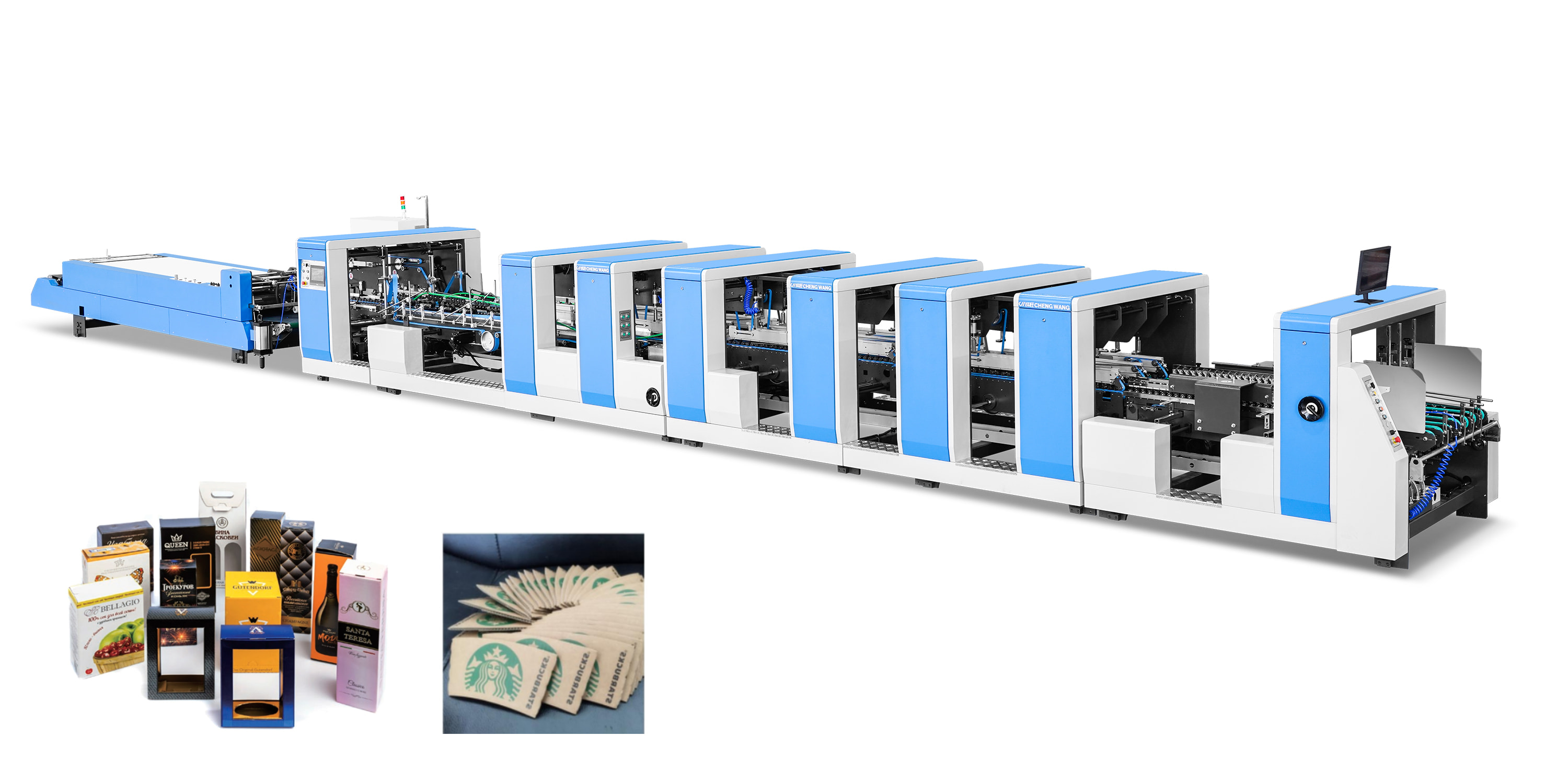 Automatischer Ordnerkleber für 4–6 Ecken (Servosystem)