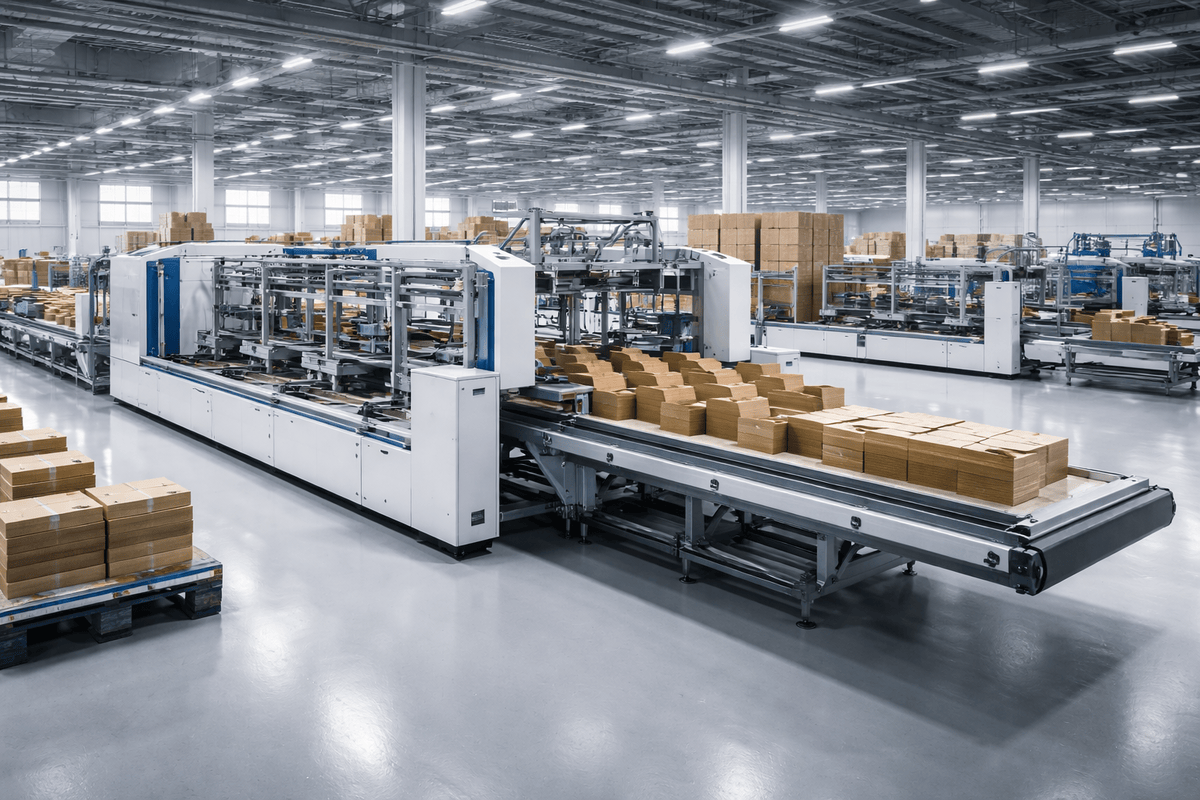 Automated folder gluer machines operation